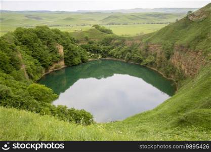 Lake Small Shadcurey, Sarnakovo, Kabarda, Northern Caucasus, Russian Federation