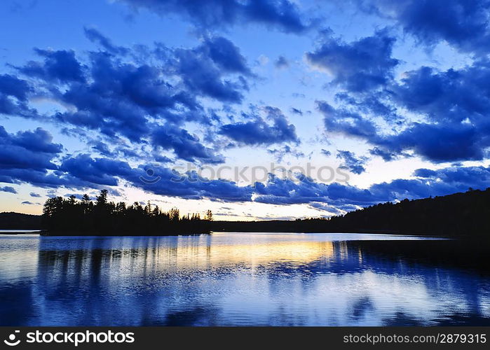 Lake sunset