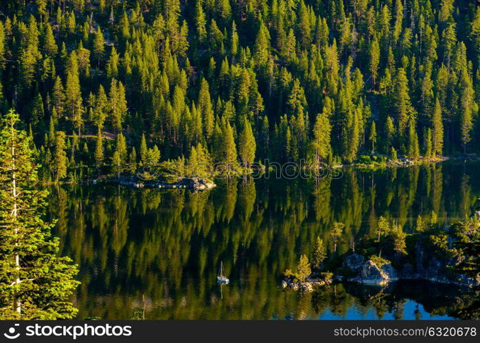 Lake Tahoe landscape in California, USA