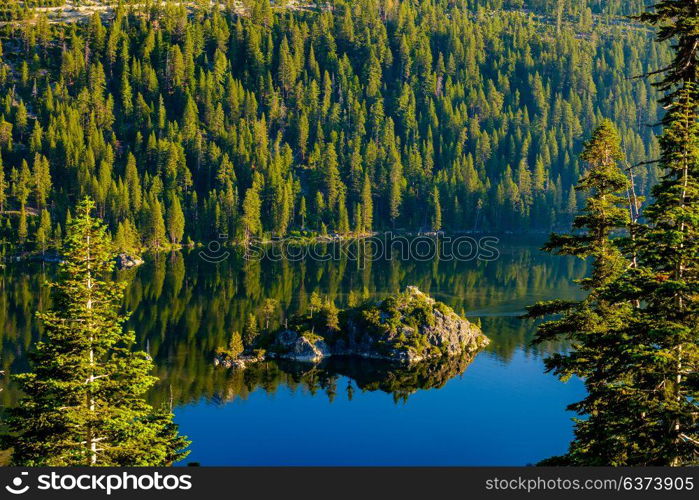 Lake Tahoe landscape in California, USA