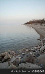 Lake Winnipeg Shoreline at Gimli, Manitoba, Canada