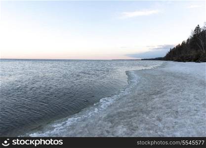 Lake Winnipeg Shoreline, Riverton, Hecla Grindstone Provincial Park, Manitoba, Canada