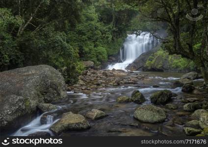 Lakkom Water Falls or Lakkam Waterfalls, Idukki district of Kerala, Munnar, India