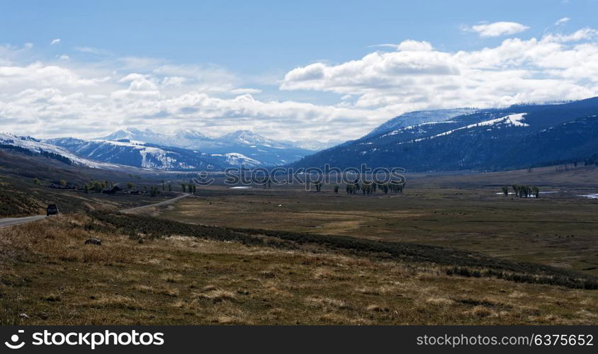 Lamar Valley in Yellowstone National Park