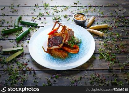 Lamb ribs with sweet potato parmentier recipe cuisine