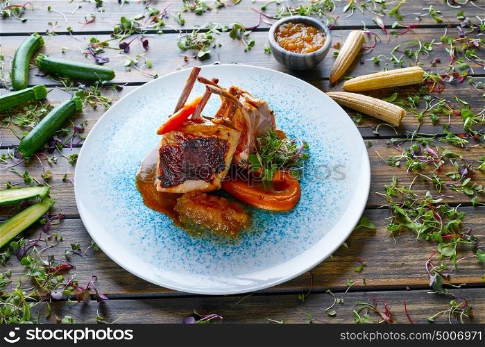 Lamb ribs with sweet potato parmentier recipe cuisine