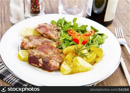 lamb with vegetables