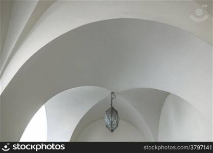 lamp on the white ceiling