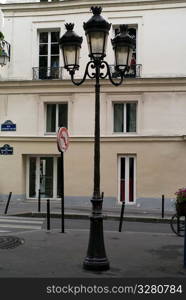 Lamppost in Paris France