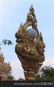 Lamps in Naga statue