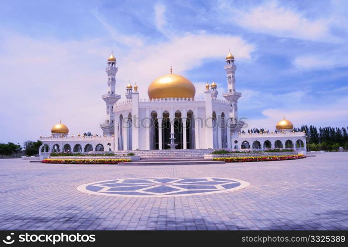 Landmark of a famous historic golden mosque