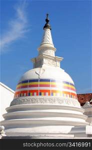 Landmark of a historic buddhist temple in Sri Lanka