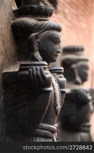 Landmark of historical sculptures of buddha in Kathmandu Nepal