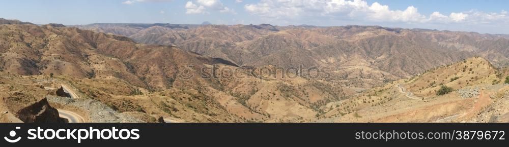 Landscape close to Axum, Ethiopia, Africa