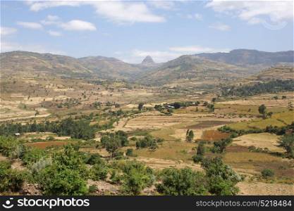 Landscape close to Gondar, Ethiopia, Africa
