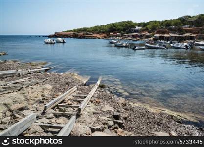 Landscape image of old Mediteranean fishing village