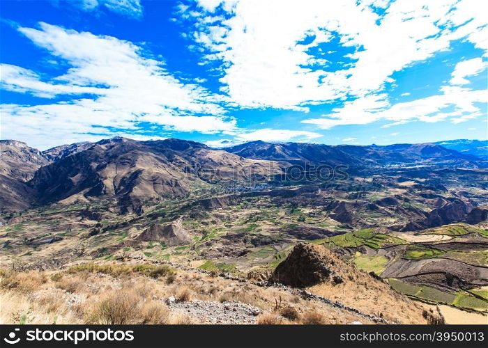 landscape in Andes. Peru.