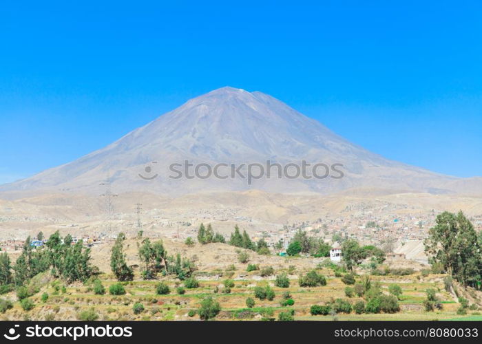 landscape in Andes. Peru.