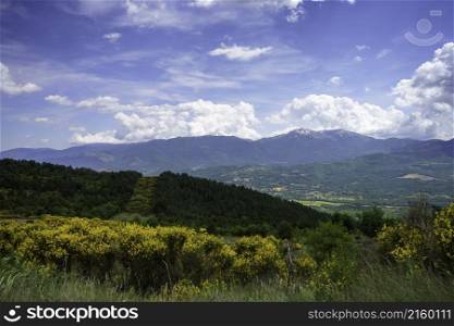 Landscape in Molise near Macchiagodena and Sant Angelo in Grotte, Isernia province, at June
