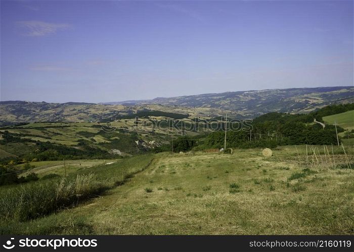 Landscape in Sannio, Molise, near Torella, Isernia province, at June
