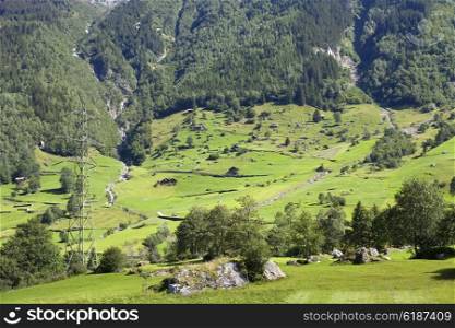 Landscape in the swiss alps, canton berne; switzerland