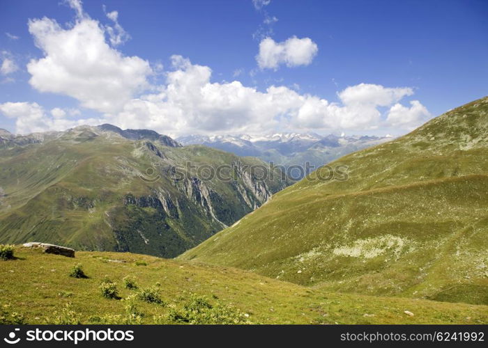 Landscape in the swiss alps, canton berne; switzerland