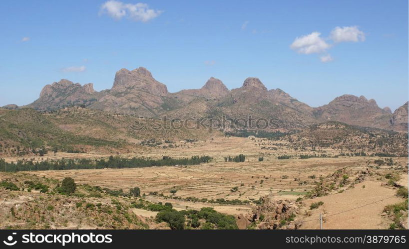 Landscape in Tigray province, Ethiopia, Africa