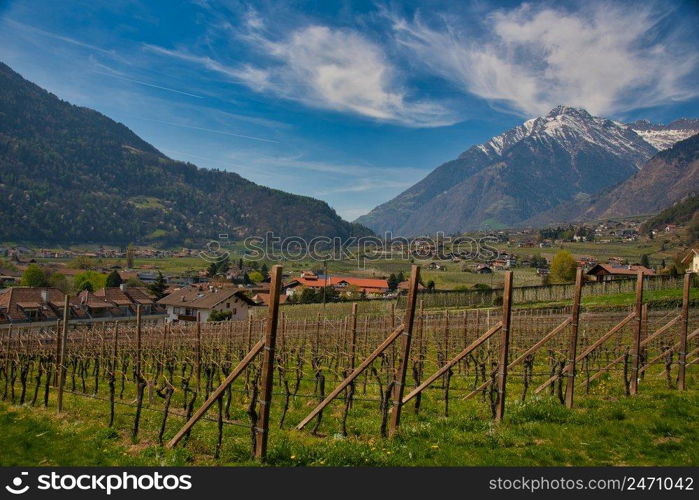 Landscape near Meran in South Tyrol