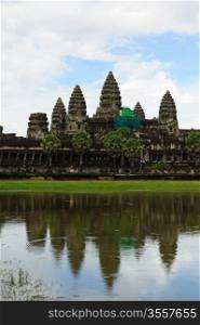 Landscape of Angkor wat temple in the Angkor Area near Siem Reap, Cambodia