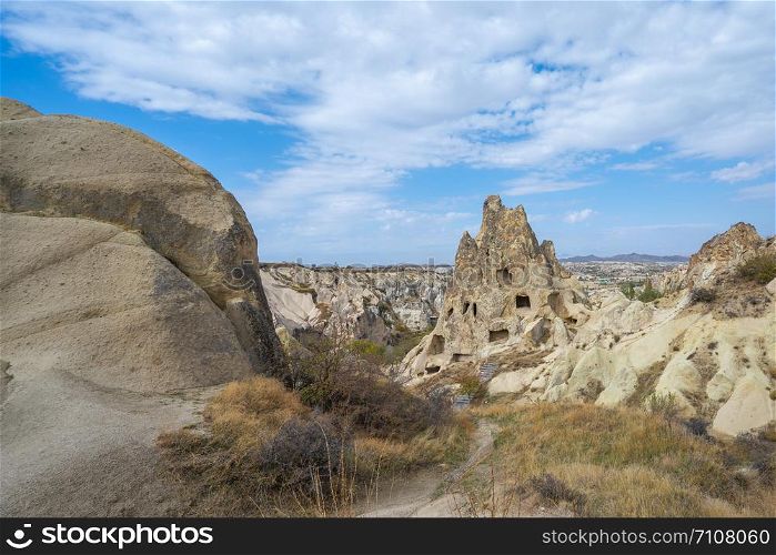 Landscape of Cappadocia in Goreme, Turkey.