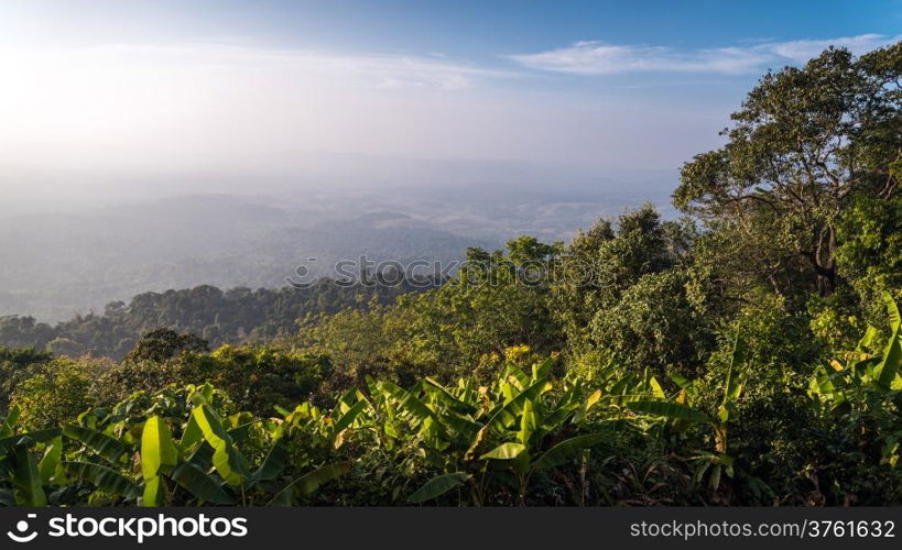 Landscape of mountain view at Phuthapboek Khoo kho , Phetchabun Thailand