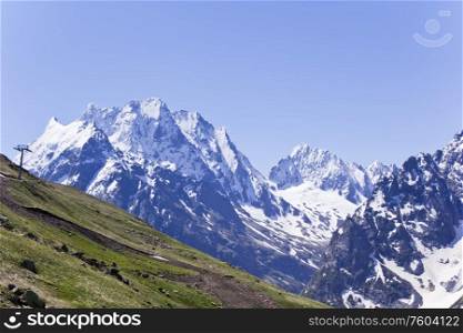 Landscape of mountains Caucasus region in Russia