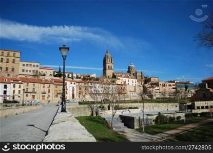 landscape of Salamanca from Puente Romano