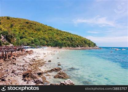 Landscape of summer beach sea view in Thailand