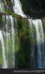 Landscape of Tad Fan waterfall in Champasak, Laos