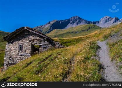 landscape of the Italian Alps