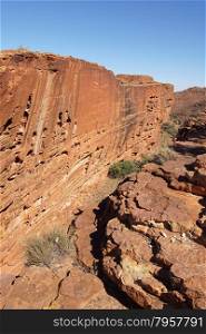 Landscape of the Kings Canyon, Outback of Australia