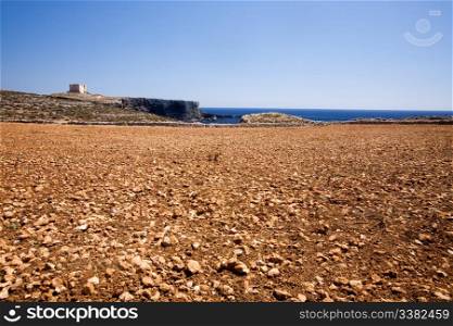 Landscape on the island of Comino