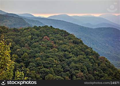 landscape view at cedar mountain overlook