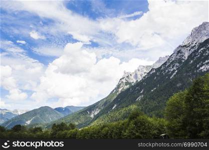 Landscape view Bavarian Alps in Germany, Europe