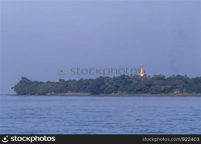 Landscape View of Ancient Temple and Pagoda