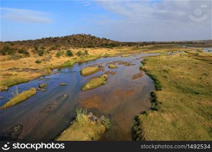 Landscape view of the olifants river, Kruger National Park, South Africa