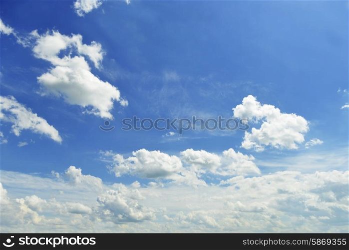 landscape with blue sky and cloud