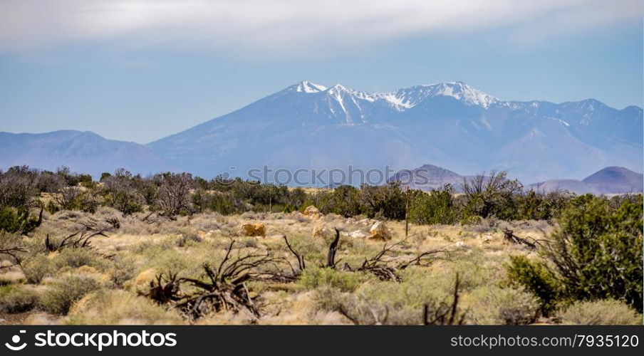 landscape with Humphreys Peak Tallest in Arizona