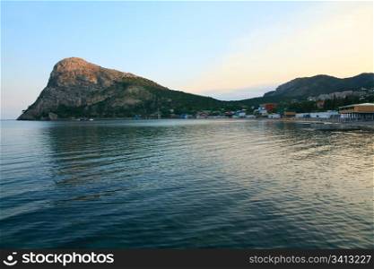 "landscape with rocks and coastline of "Novyj Svit" reserve (Crimea, Ukraine)"