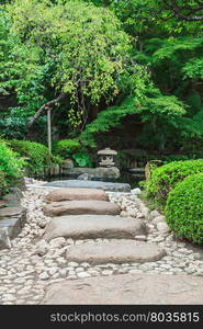 Landscaping and decorate garden japan style, Tokyo, Japan.