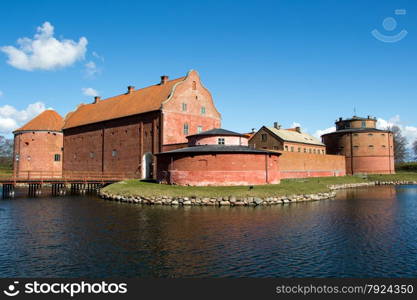 Landskrona Castle in southern Sweden, an old fortification from the 1500s