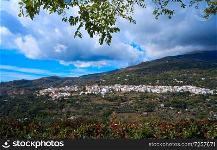 Lanjaron village in Alpujarras of Granada at Sierra Nevada of Andalusia