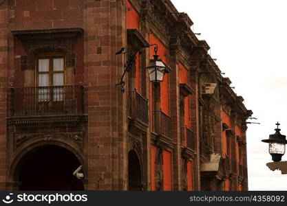 Lantern hanging on a building, Mexico