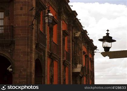 Lantern in front of a building, Mexico